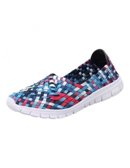 Espadrile dama multicolor elastice ușoare și comode, mărimi 35-41