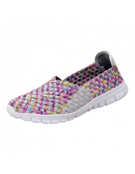 Espadrile dama elastice multicolore – Ușoare și comode, mărimi 35-41 model Adelina