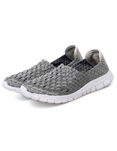 Espadrile elastice gri – Ușoare și comode, mărimi 35-41 model Anca