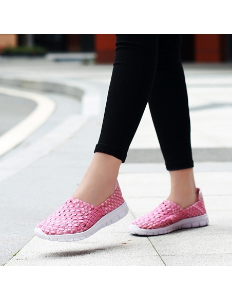 Espadrile elastice roz – Ușoare și comode, mărimi 35-41 model Alina