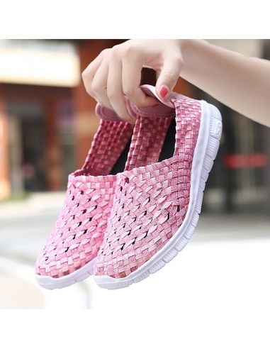 Espadrile elastice roz – Ușoare și comode,...