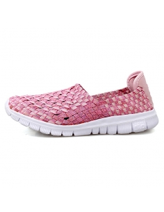 Espadrile elastice roz – Ușoare și comode, mărimi 35-41 model Alina 2