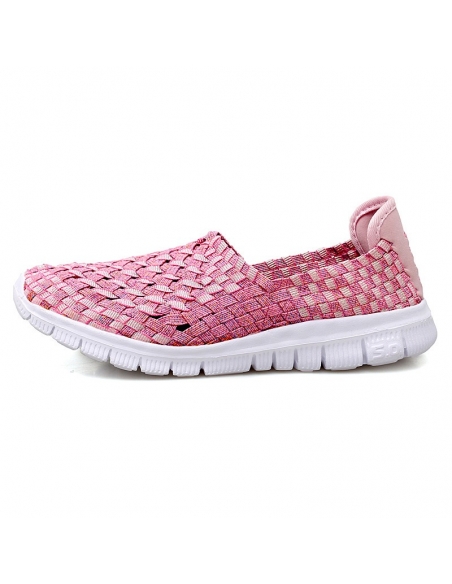 Espadrile elastice roz – Ușoare și comode, mărimi 35-41 model Alina