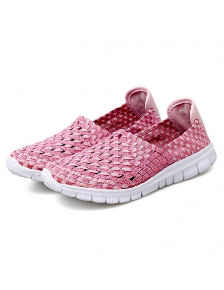 Espadrile elastice roz – Ușoare și comode, mărimi 35-41 model Alina