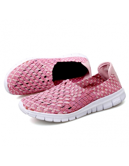 Espadrile elastice roz – Ușoare și comode, mărimi 35-41 model Alina