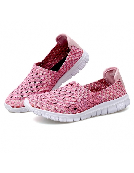 Espadrile elastice roz – Ușoare și comode, mărimi 35-41 model Alina