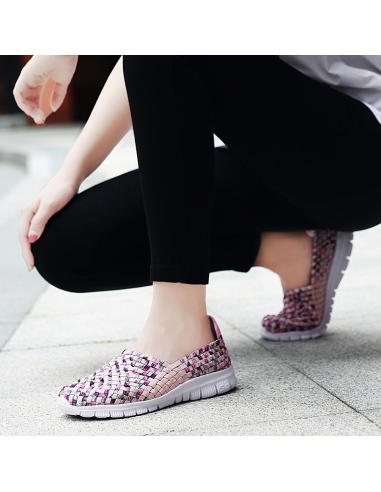 Espadrile dama elastice multicolore – Ușoare și comode, mărimi 35-41 model Adina