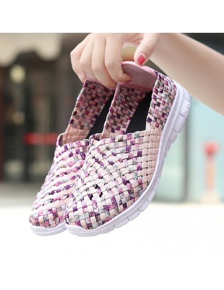 Espadrile dama elastice multicolore – Ușoare și comode, mărimi 35-41 model Adina