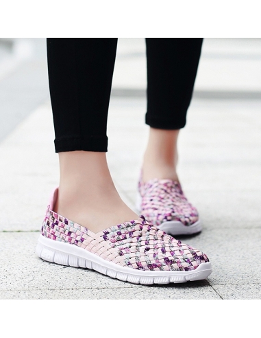 Espadrile dama elastice multicolore – Ușoare și comode, mărimi 35-41 model Adina