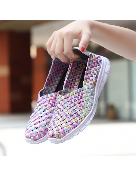Espadrile dama elastice multicolore – Ușoare și comode, mărimi 35-41 model Adelina