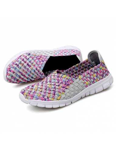 Espadrile dama elastice multicolore – Ușoare și comode, mărimi 35-41 model Adelina