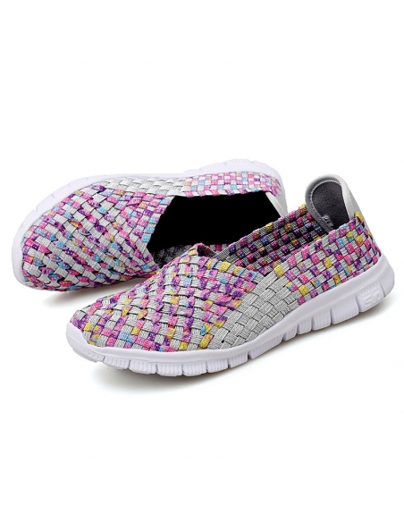 Espadrile dama elastice multicolore – Ușoare și comode, mărimi 35-41 model Adelina