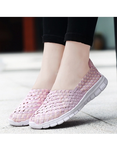 Espadrile dama elastice roz – Ușoare și comode, mărimi 35-41model Rosa