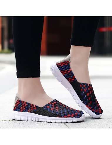 Espadrile dama elastice multicolore – Ușoare și comode, mărimi 35-41model Adela