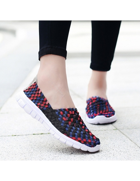 Espadrile dama elastice multicolore – Ușoare și comode, mărimi 35-41model Adela