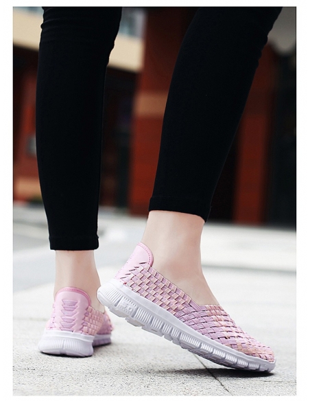 Espadrile dama elastice roz – Ușoare și comode, mărimi 35-41model Rosa