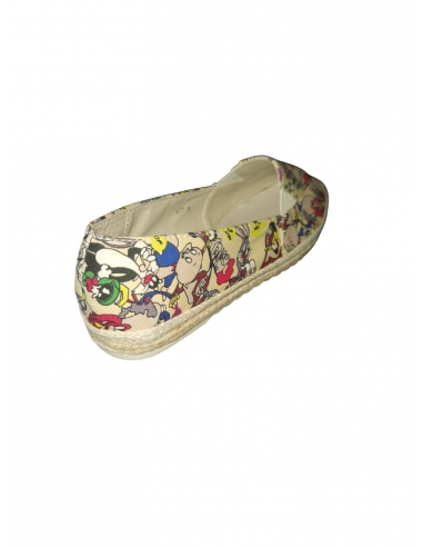 Espadrile damă din material textil cu imprimeu desen animat – casual și confortabil