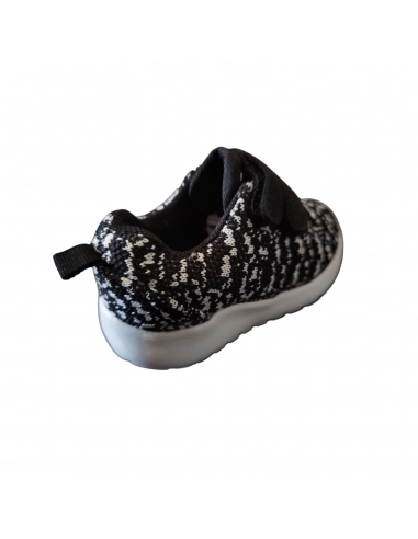 Pantofi sport pentru copii băieți, cu scai, negru-alb
