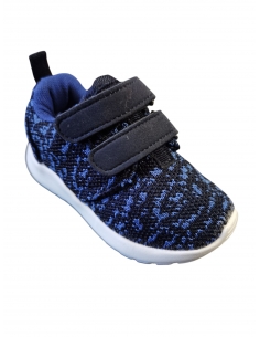 Pantofi sport pentru copii băieți, cu scai, negru-albastru marimea 19 2