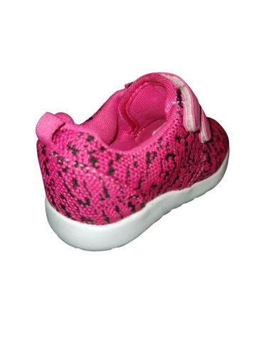 Pantofi sport pentru copii, fete cu scai, siclam-negru marimea 24