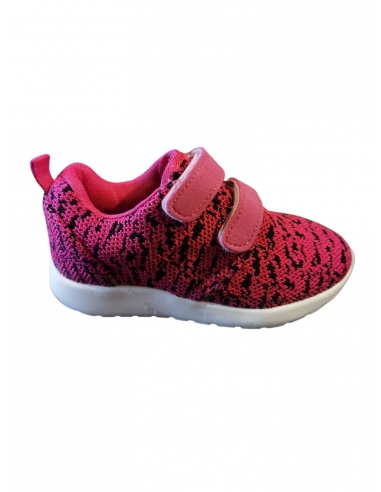 Pantofi sport pentru copii, fete cu scai, siclam-negru marimea 24