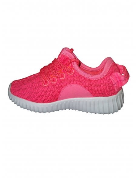 Pantofi sport pentru copii, fete, roz, cu șiret elastic