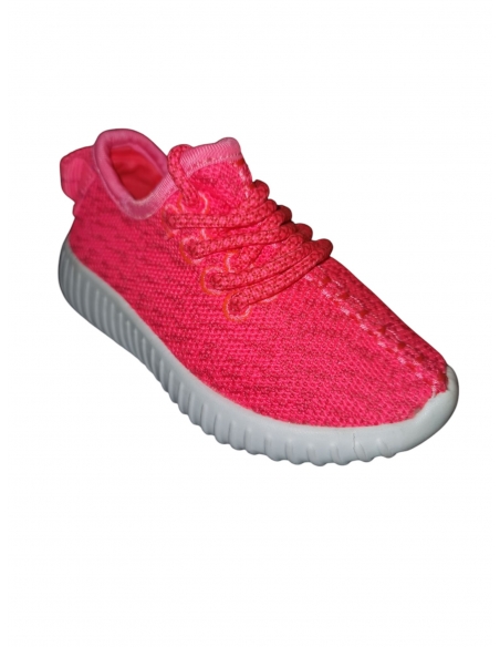 Pantofi sport pentru copii, fete, roz, cu șiret elastic