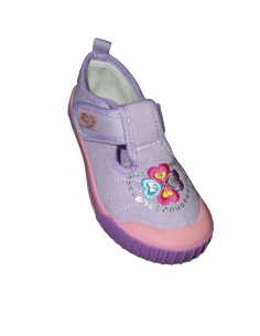 Pantofi sport copii fete – Mov, cu baretă Velcro 2