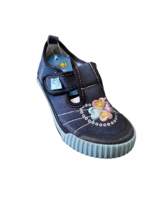 Pantofi sport copii fete – Bleumarin, cu baretă Velcro3 2