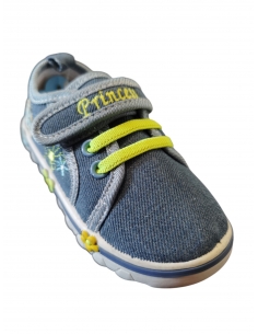 Tenisi pentru Fetițe din Denim cu Broderie Florală și Talpă Decorativă 2