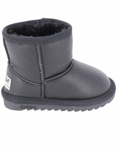Cizme Copii Tip UGG Black din Piele Ecologică cu Blană Călduroasă – Mărimi 20-35
