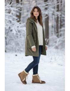 Ghete Emilia Dama Piele Naturala si Blana – Model Casual Winter