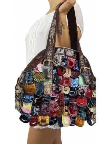 Geanta Piele Multicolor Ana