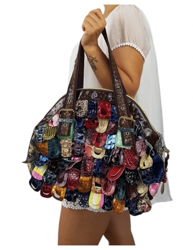 Geanta Piele Multicolor Ana