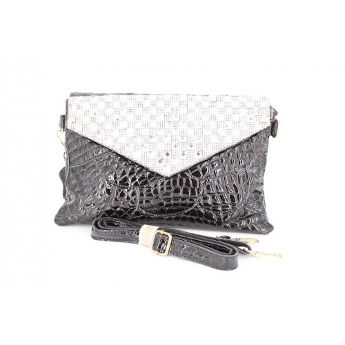 Geanta plic piele negru 2