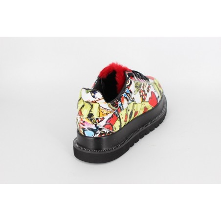 Pantofi dama graffiti red