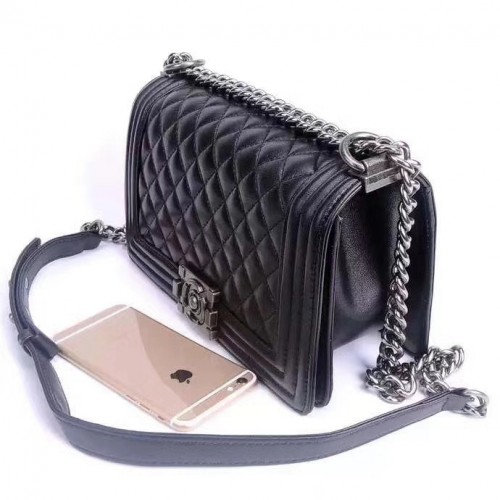 geanta din piele neagra 2
