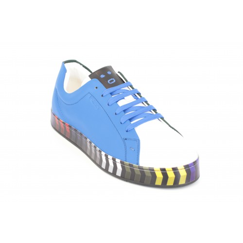 Pantofi Sneakers piele multicolori 2