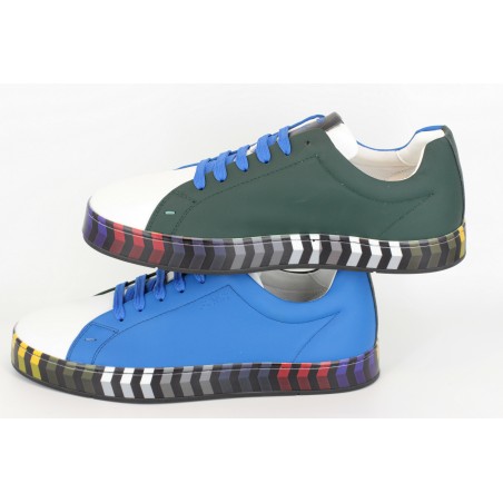 Pantofi Sneakers piele multicolori