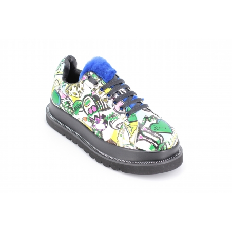 Pantofi graffiti multicolor