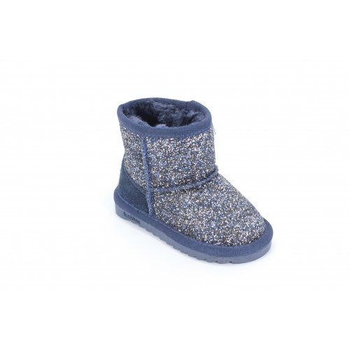 Cizme Copii Tip UGG Blue Sparkle 2