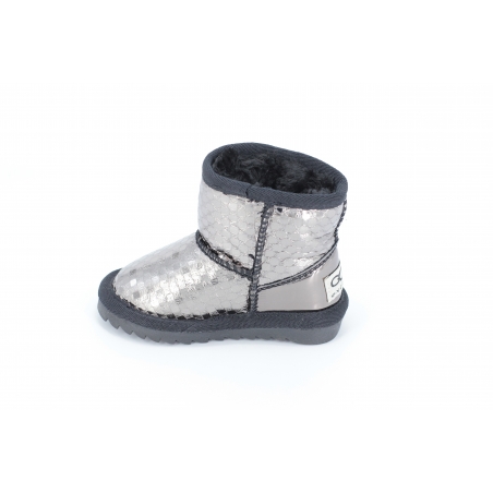 Cizme copii tip ugg silver