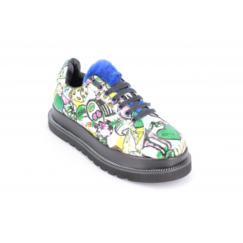Pantofi dama graffiti green 2