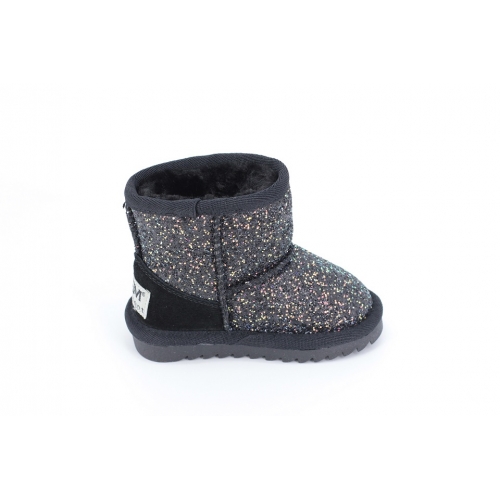 Cizme Copii Tip UGG Black Sparkle