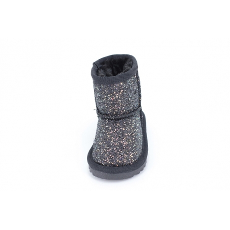 Cizme Copii Tip UGG Black Sparkle