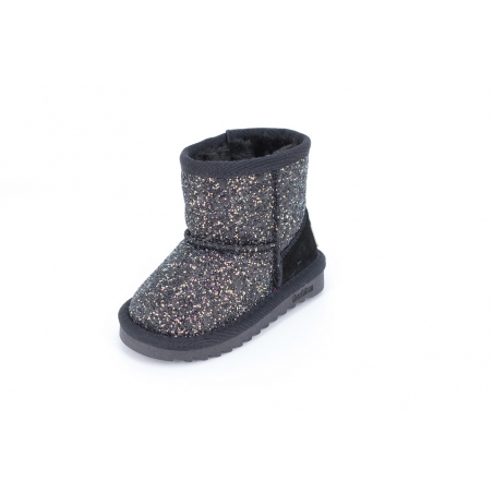 Cizme Copii Tip UGG Black Sparkle