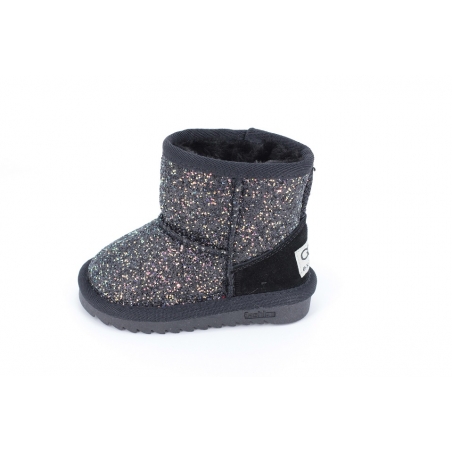 Cizme Copii Tip UGG Black Sparkle