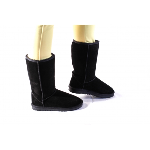 Ghete Tip UGG Negre Imblanite Pentru Femei – Model Clasic