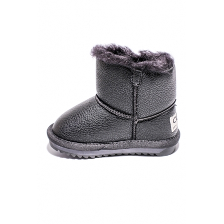 Cizme Fetite Tip Ugg Negru Fundita