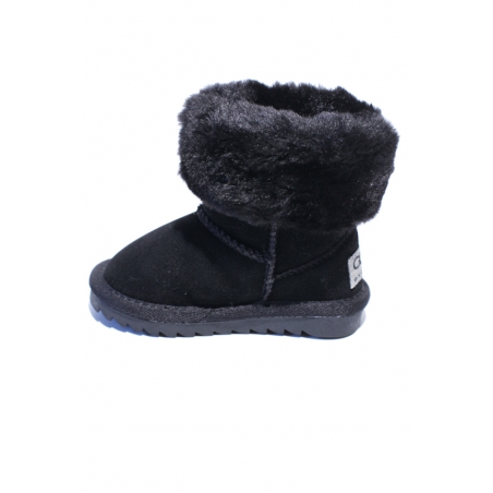 Cizme Tip Ugg Piele Intoarsa Blana